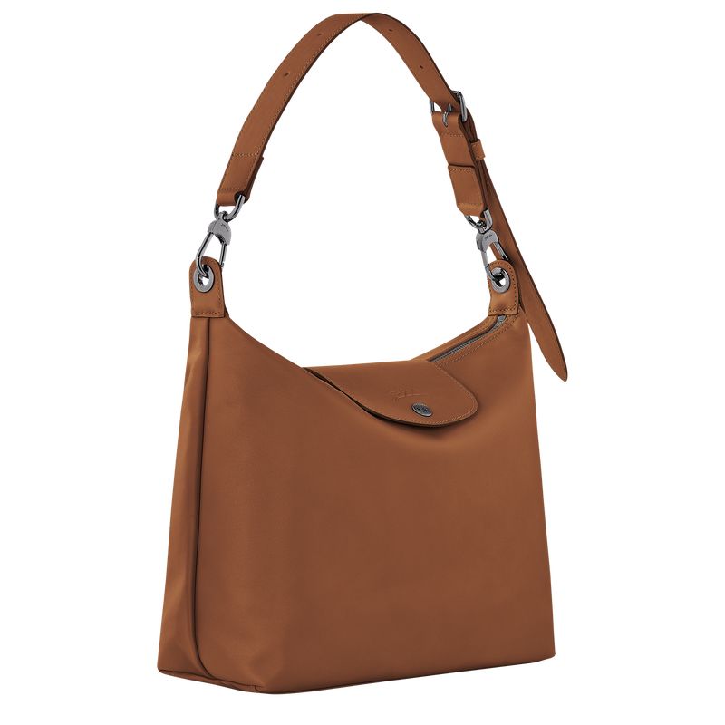 Torby Przez Ramię Damskie Longchamp Le Pliage Xtra M Hobo Leather Cognac | PL8885IL