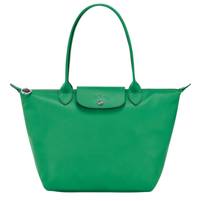 Torby Przez Ramię Damskie Longchamp Le Pliage Xtra M Tote Leather Zielone | PL8842WN