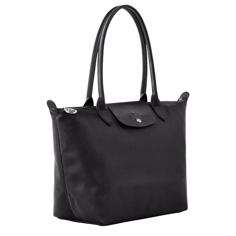 Torby Przez Ramię Damskie Longchamp Le Pliage Xtra M Tote Leather Czarne | PL8839WN