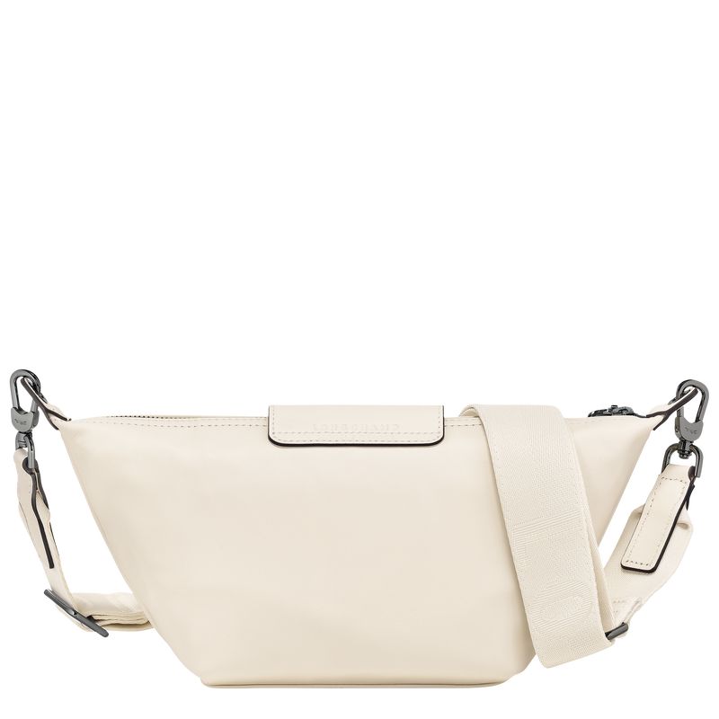 Torby Przez Ramię Damskie Longchamp Le Pliage Xtra XS Crossbody Leather Ecru | PL8833IL