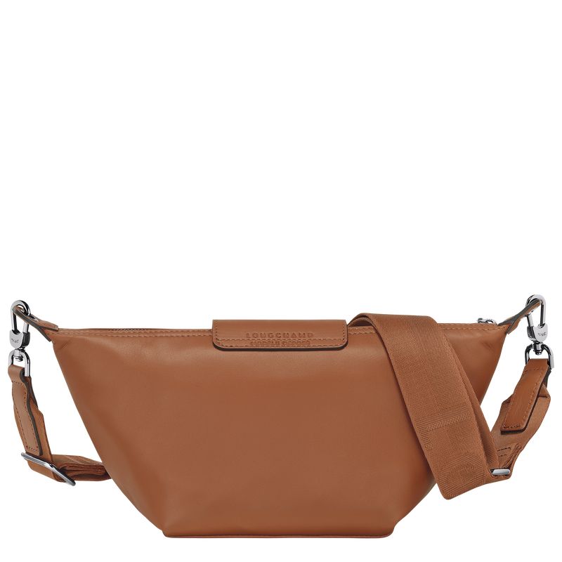 Torby Przez Ramię Damskie Longchamp Le Pliage Xtra XS Crossbody Leather Cognac | PL8832OK