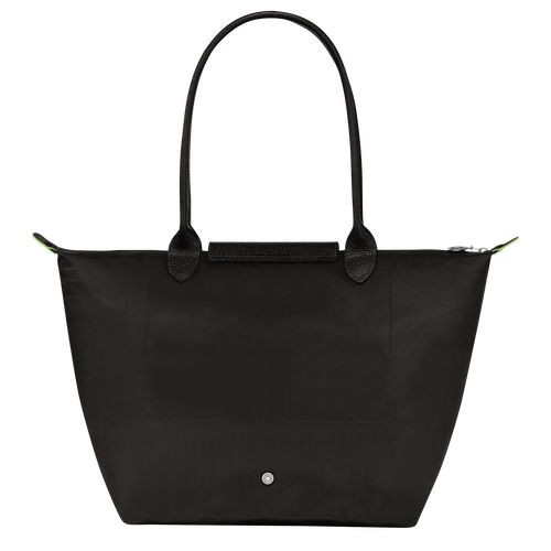 Torby Przez Ramię Damskie Longchamp Le Pliage Green L Tote Recycled canvas Czarne | PL8817BE