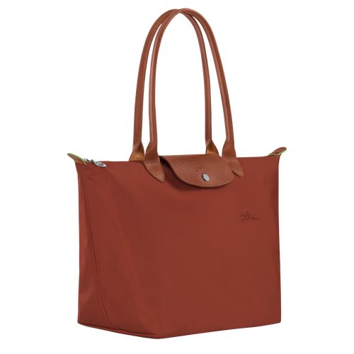 Torby Przez Ramię Damskie Longchamp Le Pliage Green L Tote Recycled canvas Chestnut | PL8816NW