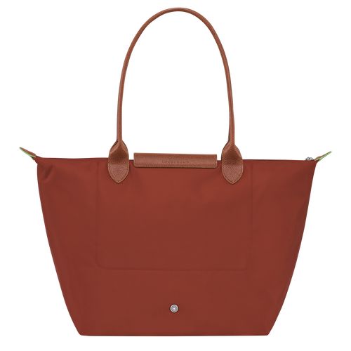 Torby Przez Ramię Damskie Longchamp Le Pliage Green L Tote Recycled canvas Chestnut | PL8816NW