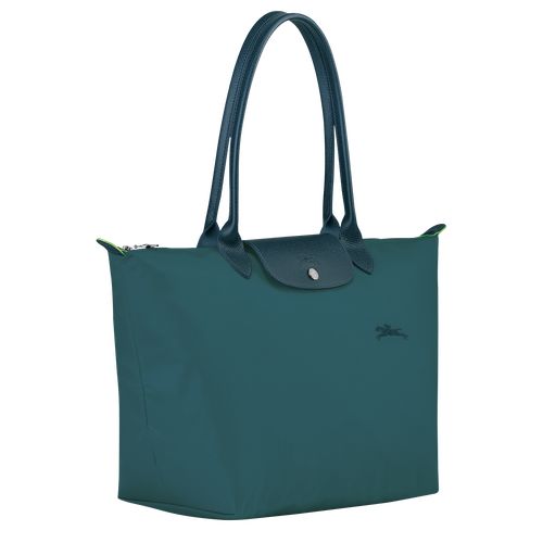 Torby Przez Ramię Damskie Longchamp Le Pliage Green L Tote Recycled canvas Paw | PL8812BE