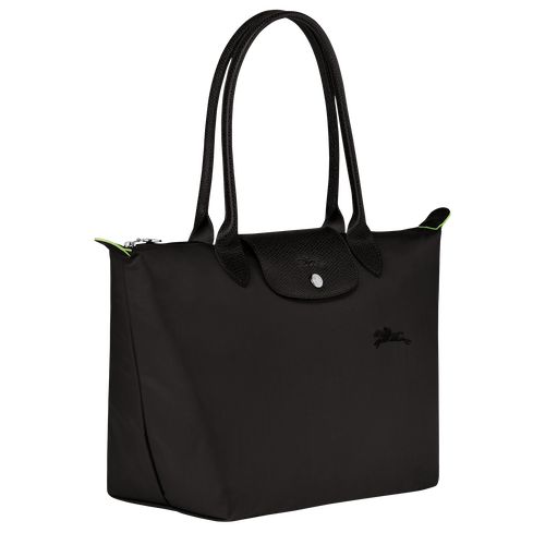 Torby Przez Ramię Damskie Longchamp Le Pliage Green M Tote Recycled canvas Czarne | PL8811VR