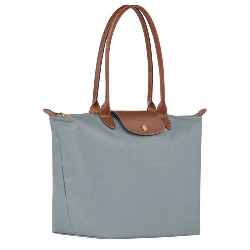 Torby Przez Ramię Damskie Longchamp Le Pliage Original L Tote Recycled canvas Steel | PL8802FD