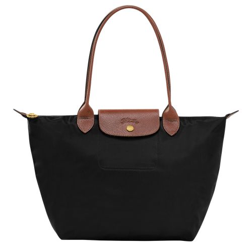 Torby Przez Ramię Damskie Longchamp Le Pliage Original M Tote Recycled canvas Czarne | PL8798PJ