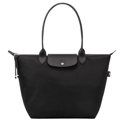 Torby Przez Ramię Damskie Longchamp Le Pliage Energy L Tote Recycled canvas Czarne | PL8790WN