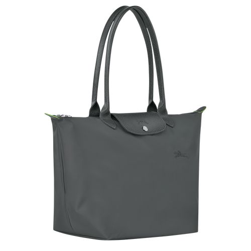 Torby Przez Ramię Damskie Longchamp Le Pliage Green L Tote Recycled canvas Graphite | PL8788QM