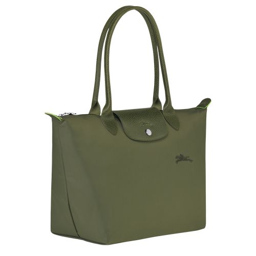 Torby Przez Ramię Damskie Longchamp Le Pliage Green M Tote Recycled canvas Forest | PL8787WN