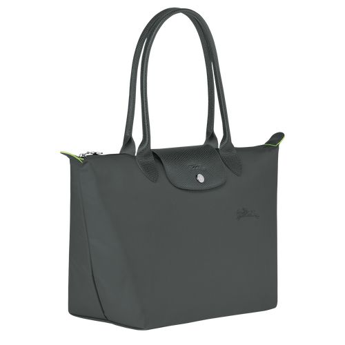 Torby Przez Ramię Damskie Longchamp Le Pliage Green M Tote Recycled canvas Graphite | PL8786EB