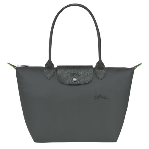 Torby Przez Ramię Damskie Longchamp Le Pliage Green M Tote Recycled canvas Graphite | PL8786EB