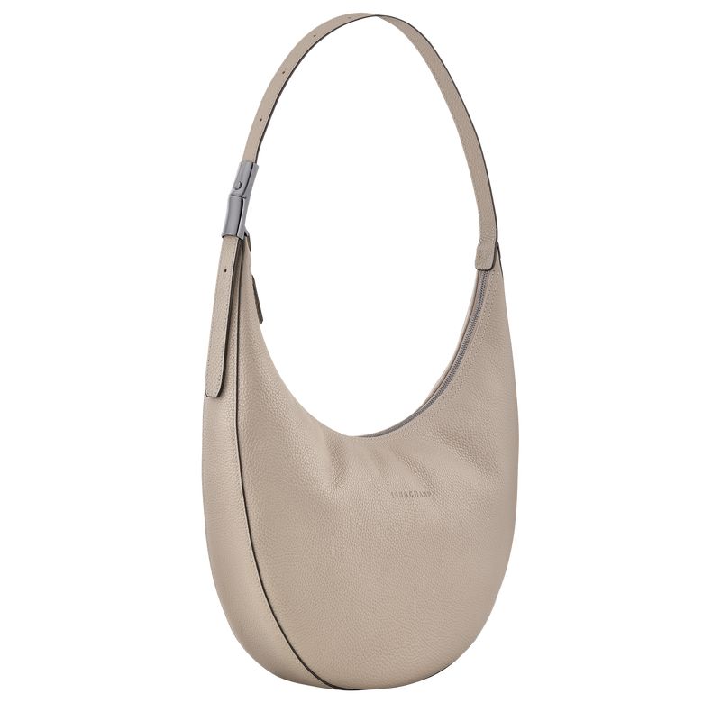 Torby Przez Ramię Damskie Longchamp Le Roseau Essential L Crossbody Leather Clay | PL8879FD