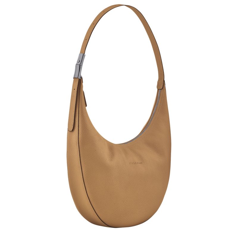 Torby Przez Ramię Damskie Longchamp Le Roseau Essential L Crossbody Leather Fawn | PL8878GS