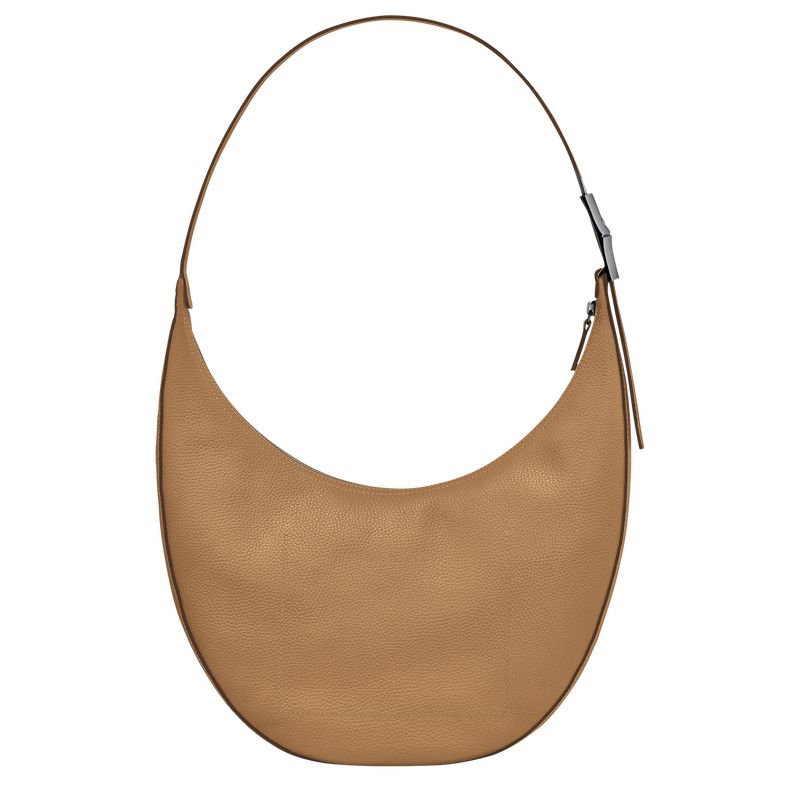 Torby Przez Ramię Damskie Longchamp Le Roseau Essential L Crossbody Leather Fawn | PL8878GS