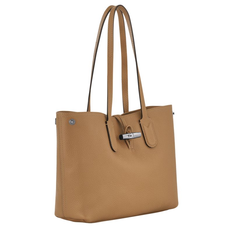 Torby Przez Ramię Damskie Longchamp Le Roseau Essential M Tote Leather Fawn | PL8862CT