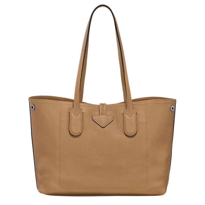 Torby Przez Ramię Damskie Longchamp Le Roseau Essential M Tote Leather Fawn | PL8862CT