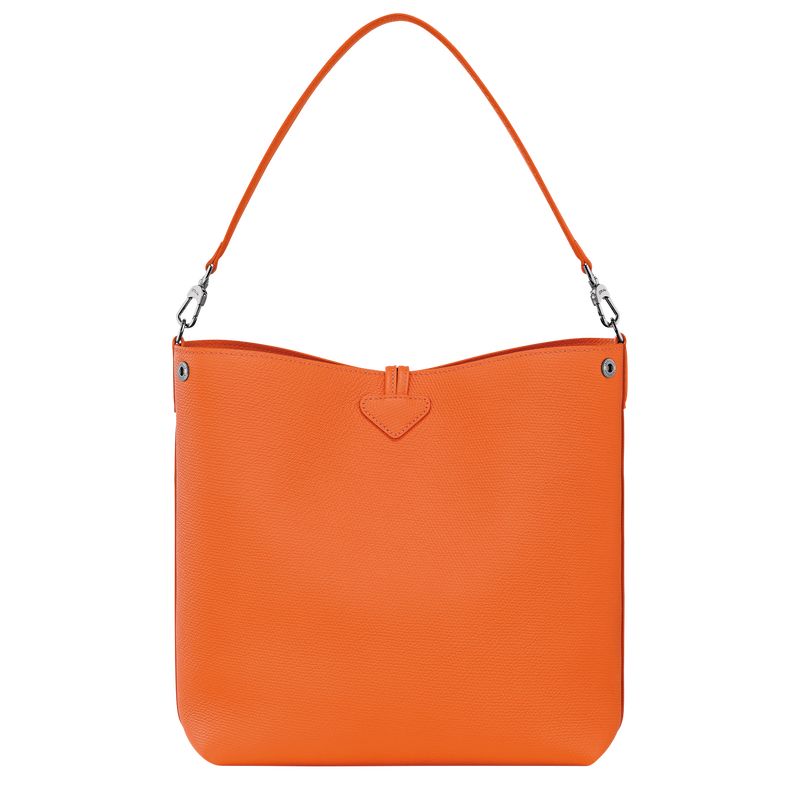 Torby Przez Ramię Damskie Longchamp Le Roseau M Shoulder Leather Pomarańczowe | PL8848IL