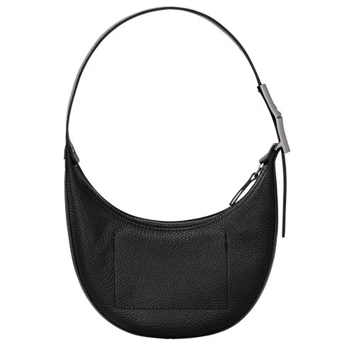 Torby Przez Ramię Damskie Longchamp Le Roseau Essential S Hobo Leather Czarne | PL8825HA