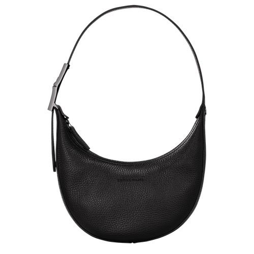 Torby Przez Ramię Damskie Longchamp Le Roseau Essential S Hobo Leather Czarne | PL8825HA