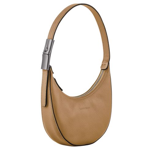 Torby Przez Ramię Damskie Longchamp Le Roseau Essential S Hobo Leather Fawn | PL8824JP