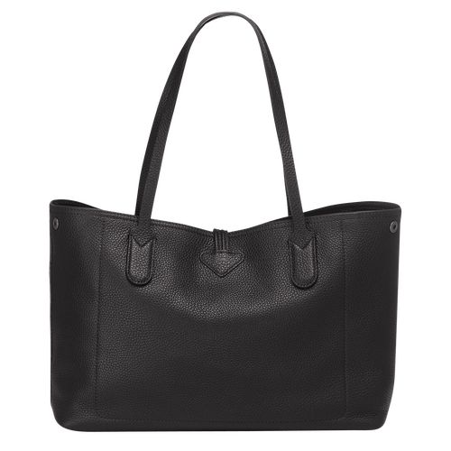 Torby Przez Ramię Damskie Longchamp Le Roseau Essential L Tote Leather Czarne | PL8820XY