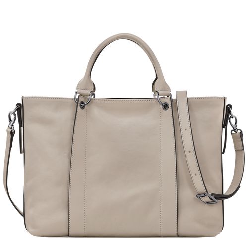 Torebka Damskie Longchamp 3D L Leather Clay | PL9029ZU