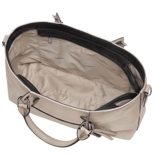 Torebka Damskie Longchamp 3D L Leather Clay | PL9029ZU