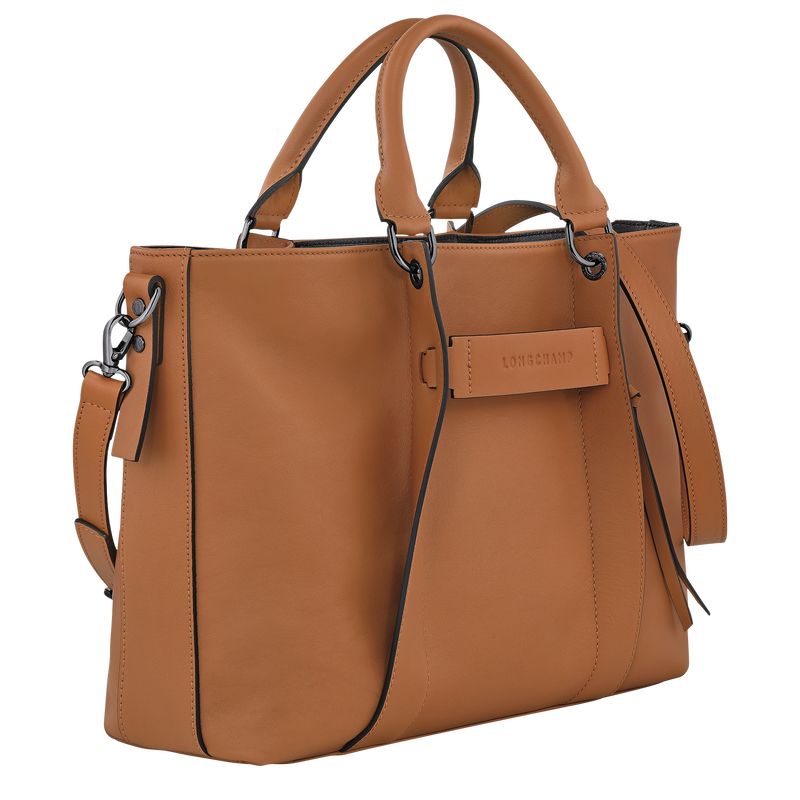 Torebka Damskie Longchamp 3D L Leather Natural | PL9124BE