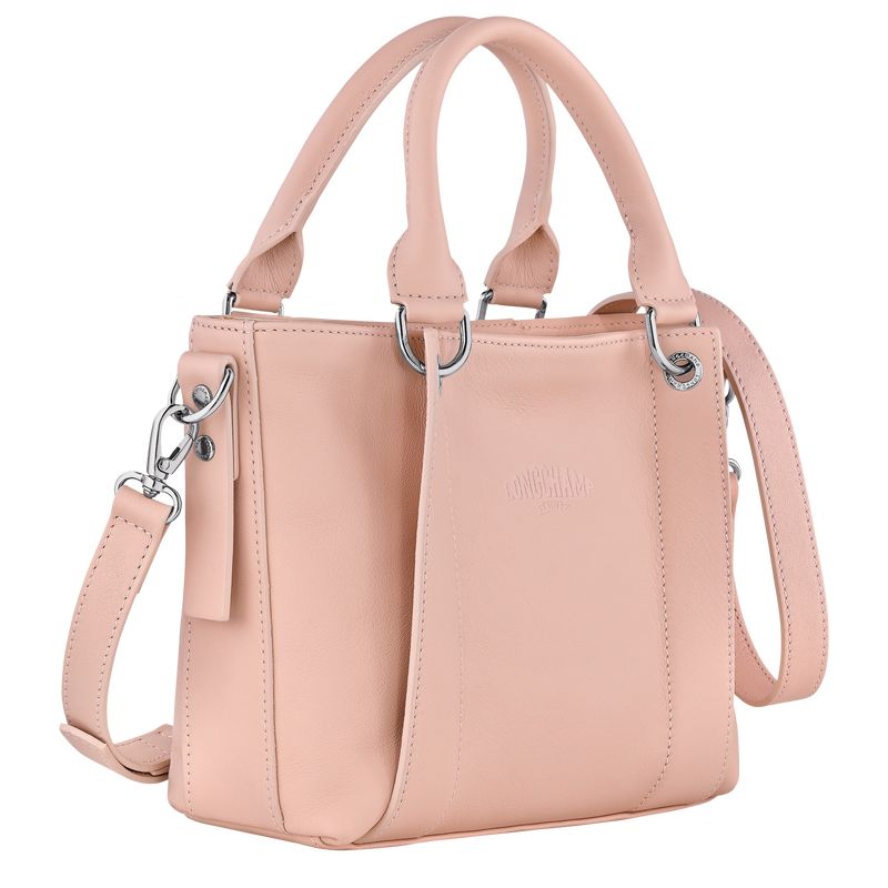 Torebka Damskie Longchamp 3D S Leather Nude | PL9158YX