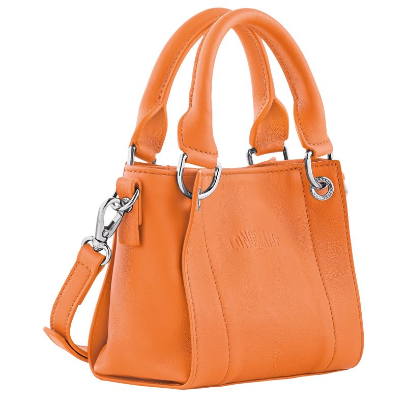 Torebka Damskie Longchamp 3D XS Leather Pomarańczowe | PL9166FD