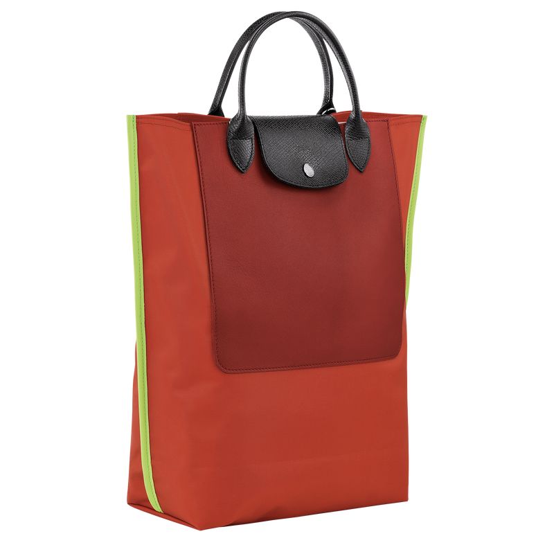 Torebka Damskie Longchamp Cabas M Tote Canvas Paprika | PL9180NW