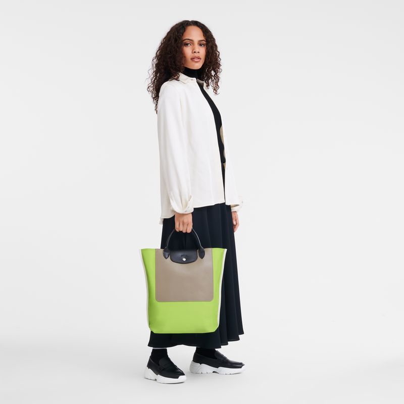 Torebka Damskie Longchamp Cabas M Tote Canvas Zielone Głęboka | PL9178MQ