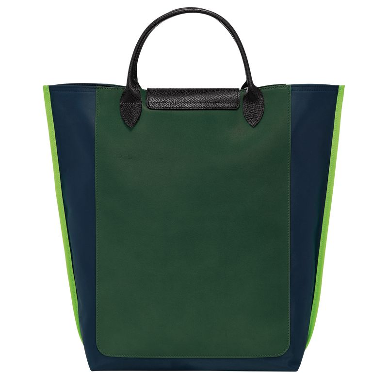 Torebka Damskie Longchamp Cabas M Tote Canvas Granatowe | PL9176BE