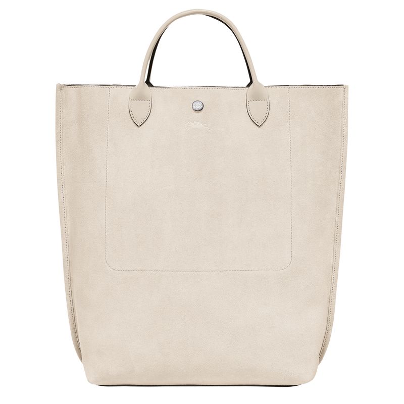 Torebka Damskie Longchamp Cabas M Tote Leather Linen | PL9192DF