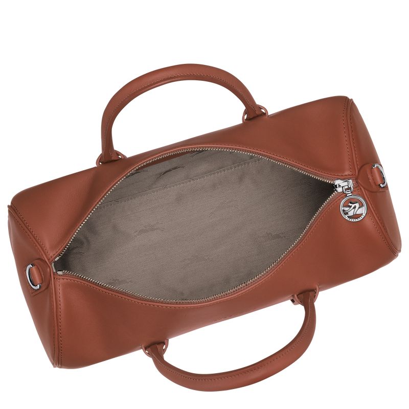 Torebka Damskie Longchamp Daylong L Leather Cognac | PL9140DF