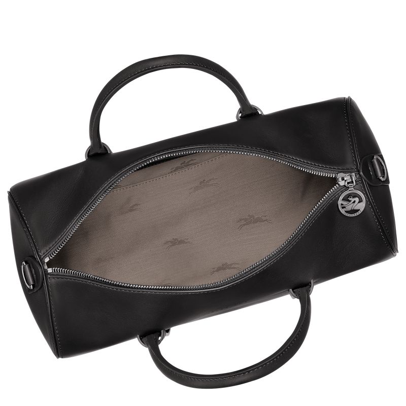 Torebka Damskie Longchamp Daylong L Leather Czarne | PL9139FD