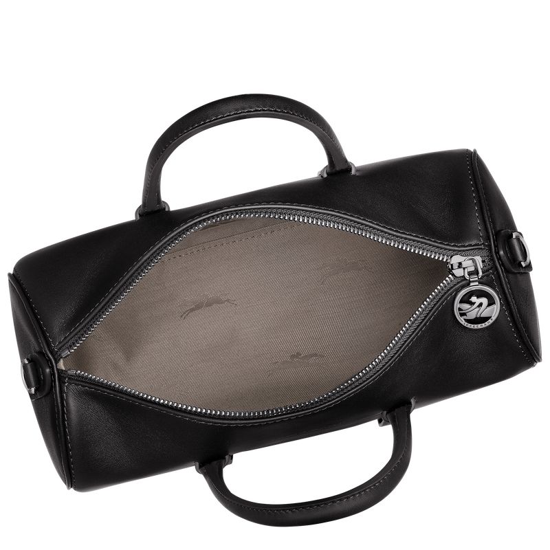 Torebka Damskie Longchamp Daylong M Leather Czarne | PL9135KO