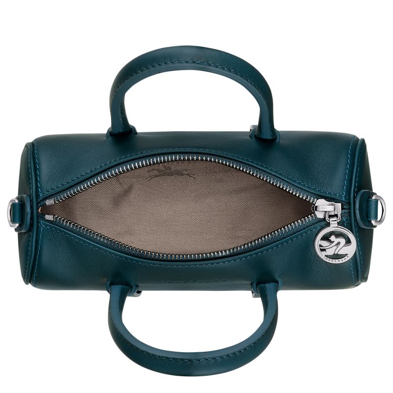 Torebka Damskie Longchamp Daylong S Leather Niebieskie | PL9133ZU