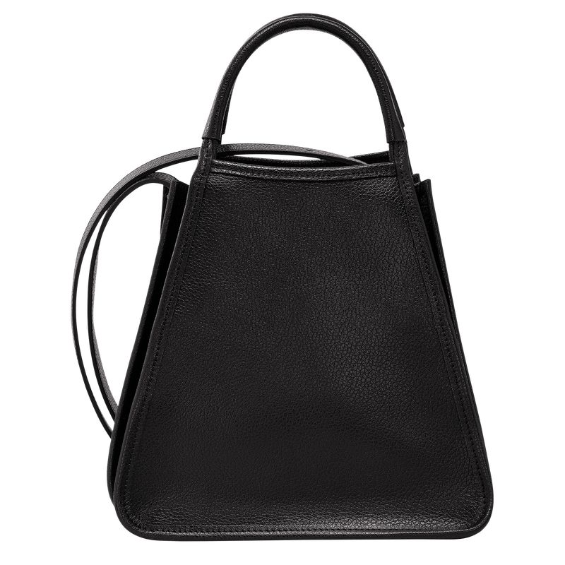 Torebka Damskie Longchamp Le FoulonnÉ S Leather Czarne | PL9159UZ