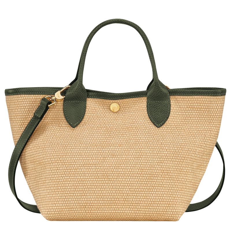 Torebka Damskie Longchamp Le Panier Pliage S Basket Canvas Khaki | PL9251YX