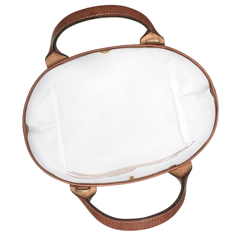 Torebka Damskie Longchamp Le Panier Pliage S Basket Canvas Brązowe | PL9250UZ