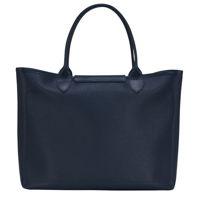 Torebka Damskie Longchamp Le Pliage City L Tote Canvas Granatowe | PL9253RV