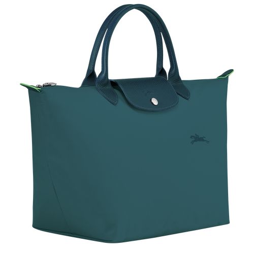 Torebka Damskie Longchamp Le Pliage Green M Recycled canvas Paw | PL9062FD