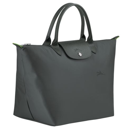 Torebka Damskie Longchamp Le Pliage Green M Recycled canvas Graphite | PL9061DF