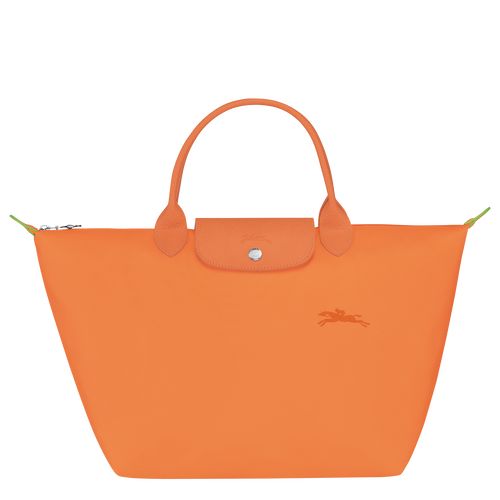 Torebka Damskie Longchamp Le Pliage Green M Recycled canvas Pomarańczowe | PL9060SG