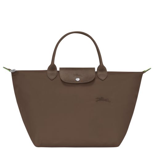 Torebka Damskie Longchamp Le Pliage Green M Recycled canvas Terra | PL9059AH