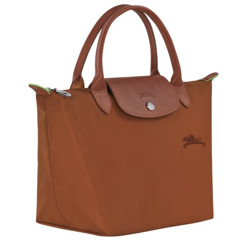 Torebka Damskie Longchamp Le Pliage Green S Recycled canvas Cognac | PL9050WN