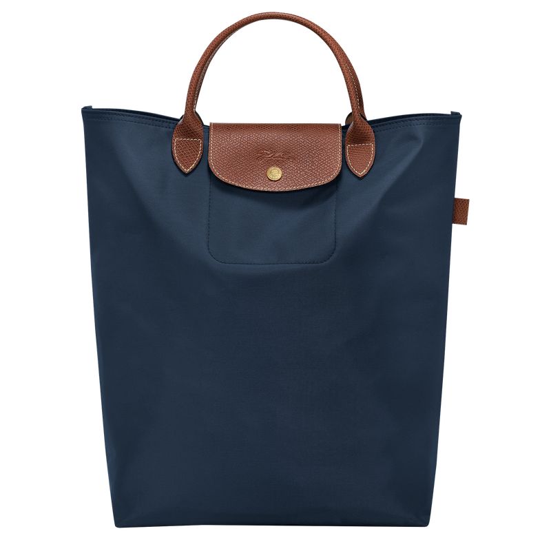 Torebka Damskie Longchamp Le Pliage Original M Tote Canvas Granatowe | PL9243FD